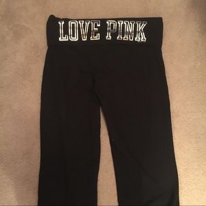 Pink yoga pants